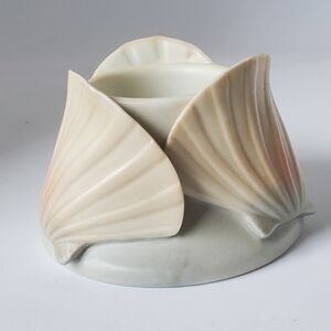 Vintage Sea Shell Votive Candle Holder Made in Japan Nautical Beach Decor